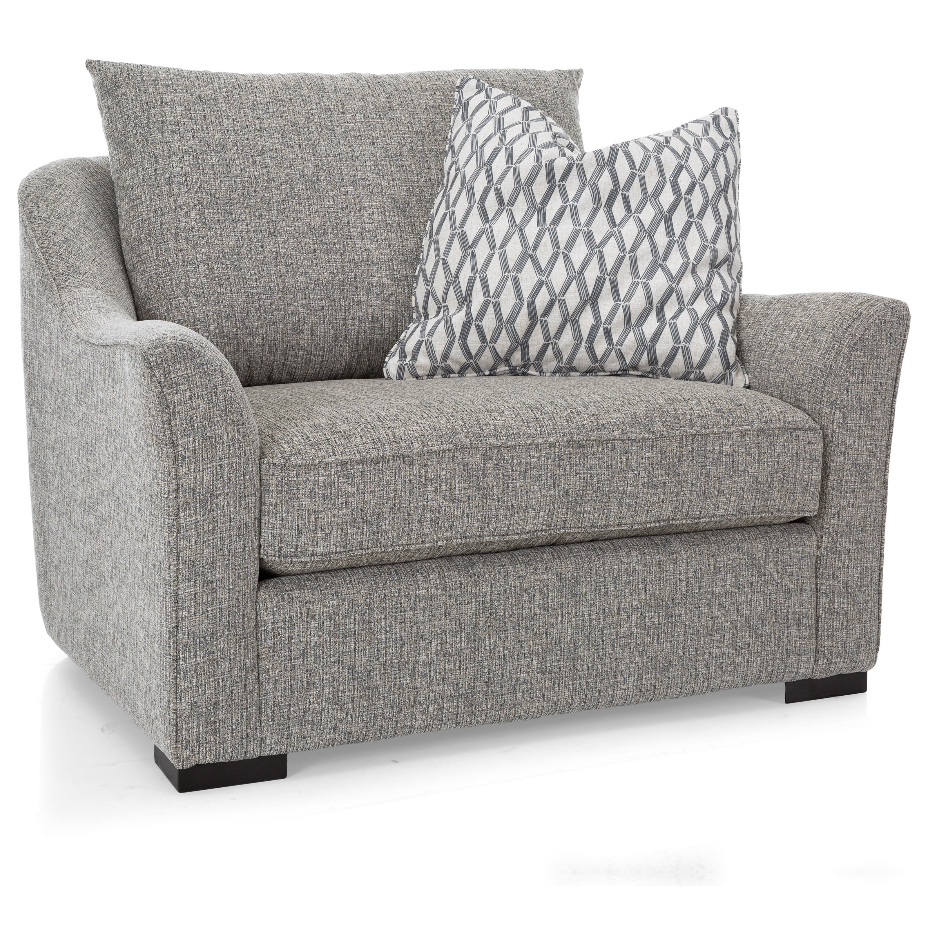 DecorRest 7112 Series Modern Chair and a Half with Flared Track Arms